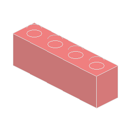 1x4 Trans Brick 30066